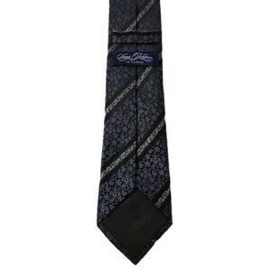 Men's Sean John Fine Tailoring Blue/Black/Silver 100% Silk Handmade Tie #T20